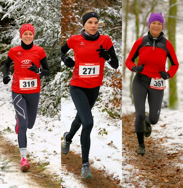 Frauen Mehren Winterzeit ist Crosslaufzeit