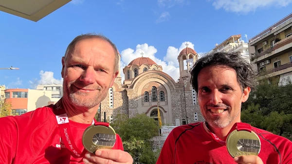 Holger u. Michael in Grichenland Marathon Griechenland