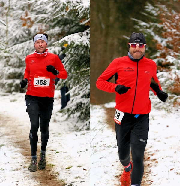 Maenner Mehren Winterzeit ist Crosslaufzeit