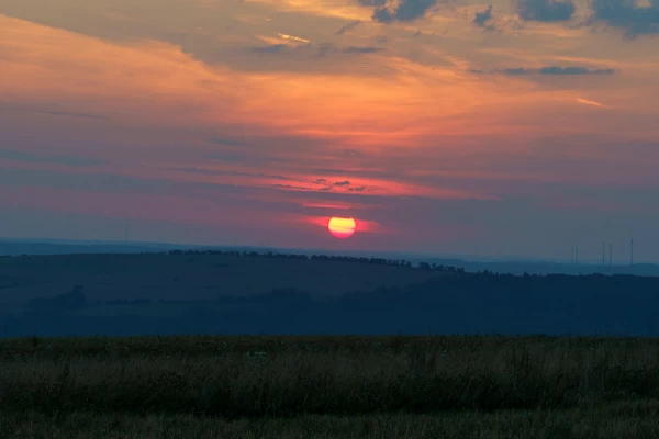 Sonnenuntergang Vereinswanderung Kell am See