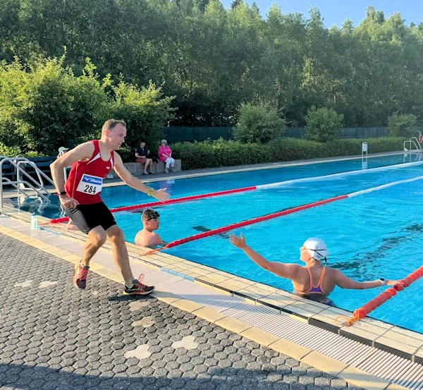swim run Thomas 38. Int. Gerolsteiner Stadtlauf / SwimRun Morbach